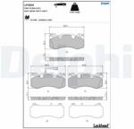 DELPHI set placute frana, frana disc DELPHI LP3836