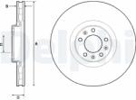 DELPHI Disc frana DELPHI BG9151C (BG9151C) - automobilus