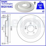 DELPHI Disc frana DELPHI BG5164C (BG5164C) - automobilus