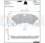 DELPHI set placute frana, frana disc DELPHI LP3730 (LP3730)