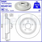DELPHI Disc frana DELPHI BG4914C (BG4914C) - automobilus