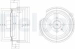 DELPHI Tambur frana DELPHI BF367 (BF367) - automobilus