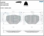 DELPHI set placute frana, frana disc DELPHI LP3723 - automobilus