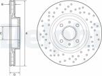 DELPHI Disc frana DELPHI BG4943C (BG4943C) - automobilus