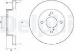 DELPHI Disc frana DELPHI BG4810C (BG4810C) - automobilus