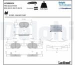 DELPHI set placute frana, frana disc DELPHI LP5085EV (LP5085EV)
