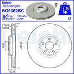 DELPHI Disc frana DELPHI BG9362BC (BG9362BC) - automobilus