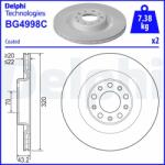 DELPHI Disc frana DELPHI BG4998C (BG4998C) - automobilus