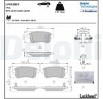 DELPHI set placute frana, frana disc DELPHI LP5038EV (LP5038EV)