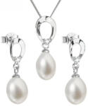 Evolution Group Set luxos din argint cu perle reale Pavona 29029.1(cercei, lănțișor, pandantiv)
