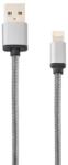 Lemontti Cablu de date Lemontti LCLMFIUSB15 MFI, Lightning, 1.5m (Gri) (LCLUSB15)