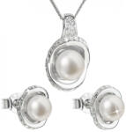 Evolution Group Luxus ezüst ékszerkészlet valódi gyöngyökkelPavona 29026.1 (fülbevaló, lánc, medál) - vivantis