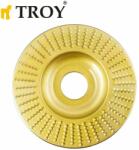 TROY Диск за дърво - за ъглошлайф / Диск за шлайфане на дърво / Troy 25071 / 100 мм - прав (T 25071)