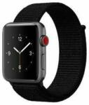 Apple Mybandz Apple Watch 38/40mm szövet óraszíj fekete (APW381395) (APW381395)