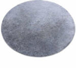 My carpet company kft Modern, mosható szőnyeg LAPIN kör shaggy, csúszásgátló fekete / e (C264)