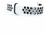 Apple Mybandz Apple Watch S1/2/3/4/5/6 Szilikon szíj 42/44mm - Fehér/Fekete (APW421273)