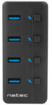 NATEC Hub USB Natec 3.0 MANTIS 2 4-PORTS WITH SWITCH+POWER SUPPLY (NHU-1557)