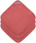 Lassig Prosoape din muselină Lassig - Cozy Care, 30 x 30 cm, 3 bucăți, roz închis (4042183406862)