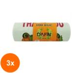 Dafin Set 3 x 100 Pungi Biodegradabile Tip Maieu Dafin, Rola, 5 kg (ROC-3xMAGT1006939TS)