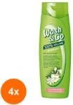 Wash&Go Set 4 x Sampon Wash & Go cu Extract de Iasomie, pentru Par Normal, 180 ml