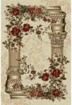 Delta Carpet Covor Dreptunghiular, 80 x 150 cm, Crem, Model Coloane Lotos 532 (532-100-0815) Covor