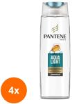 Pantene Set 4 x Sampon Pantene, Aqua Light, 200 ml