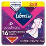 Libresse Ultra Goodnight Extra Large Wings Duo egészségügyi betét (2x8 db) - pelenka