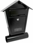 Damech Cutie postala, cu loc pentru ziar, negru, format B6, 29.5x7.5x37.5 cm, Damech GartenVIP DiyLine (SD1TN)