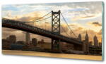  Wallmuralia. hu Konyhai falvédő Bridge philadelphia 125x50 cm