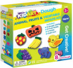 Kid Art Kid Art Zöldségek, gyümölcsök és állatok gyuma készlet 200g - 8 színű (DOP200-FV)