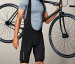 Tchibo Férfi kerékpáros rövidnadrág, kantáros Fekete S
