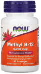 NOW Methyl B-12 Methylcobalamin plus Folate, 5000mcg, Now Foods, 60 drajeuri