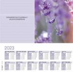 SIGEL Könyökalátét, 595x410 mm, 3 éves, heti tervezõvel, SIGEL "Fragrant Lavender