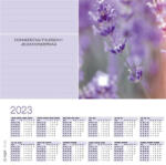 SIGEL Könyökalátét, 595x410 mm, 3 éves, heti tervezővel, SIGEL "Fragrant Lavender (SIHO308) - bestoffice