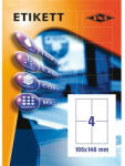 PD Office Etikett címke pd 105x148 mm szegély nélküli 10 ív 40 db/csomag (2030138)
