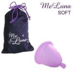 Me Luna Cupă menstruală cu biluță, mărimea M, roz - MeLuna Soft Shorty Menstrual Cup Ball