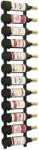 vidaXL Suport sticle de vin montat pe perete, 12 sticle, negru, fier (282466) - comfy Suport sticla vin