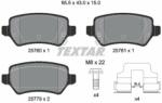 TEXTAR set placute frana, frana disc TEXTAR Q+ 2578001 (2578001)