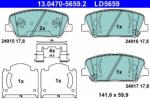 ATE set placute frana, frana disc ATE 13.0470-5659.2