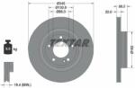 TEXTAR Disc frana TEXTAR PRO+ 92345705 (92345705)