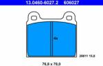 ATE set placute frana, frana disc ATE 13.0460-6027.2 (13.0460-6027.2)
