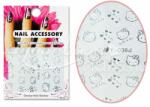 MoonbasaNails Akril hatású matrica Y036-S Ezüst Hello Kitty