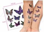 TyToo Matrica tetoválás Lila és Zöld Pillangó RH-004