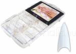 Moonbasanails Nail tip box 100 db Stiletto - fehér #002-W