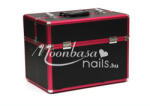 MoonbasaNails Műkörmös táska #380-BP Metál pink-fekete