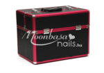 Moonbasanails Műkörmös táska Metál pink-fekete #380-BP