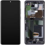 Samsung Piese si componente Display - Touchscreen Samsung Galaxy S20 Ultra G988 / Samsung Galaxy S20 Ultra 5G G988, Cu Rama, fara camera frontala, Negru, Service Pack GH82-26032A (GH82-26033A) - vexio