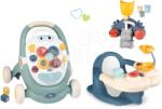 Smoby Set premergător didactic și cărucior Trotty Walker 3in1 Little și scăunel pentru cadă Smoby cu aquapark și căni (SM140304-5)