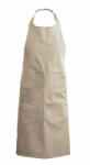 Kariban Uniszex, női, férfi zsebes kötény, szakács, pincér Kariban KA885 Cotton Apron With pocket -Egy méret, Beige