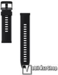 Huawei EASYFIT 2 okosóra szíj - szilikon - FEKETE - 22mm széles - HUAWEI Watch GT 3 46mm / GT 3 Pro 46mm / Watch 3 46mm / Watch 3 Pro 48mm / SAMSUNG Watch3 45mm / Xiaomi Watch S2 / Amazfit GTR 4 46mm - 51994